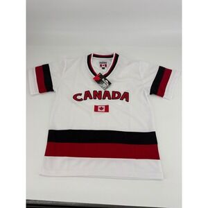 Snowcap Kids Canada Souvenir Hockey Jersey White Red Black XL TG‎
